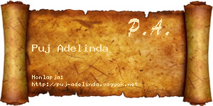Puj Adelinda névjegykártya
